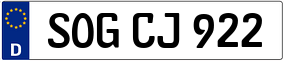 Trailer License Plate